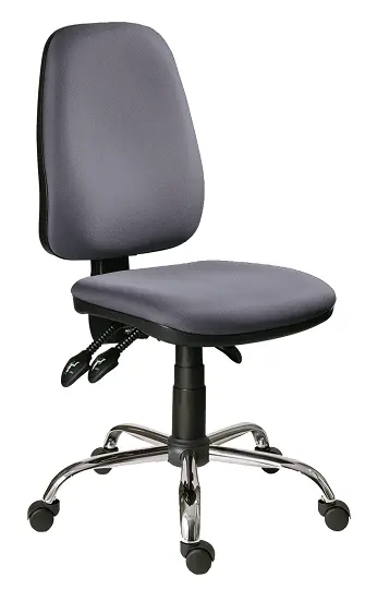 333 ASYN/CR židle kancelářská, koženka SK 1 - koženka stříbrná